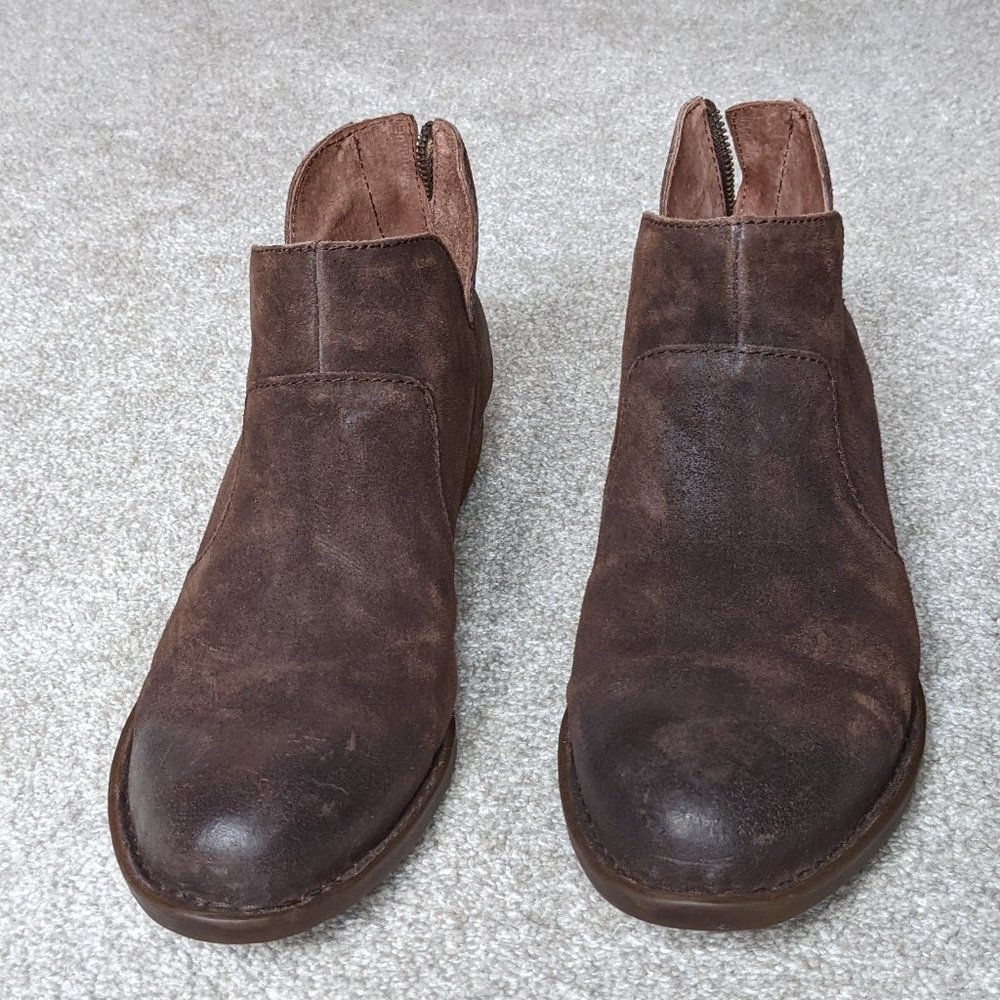 Born Kerri Brown Terra Ankle Boots Size 9M
